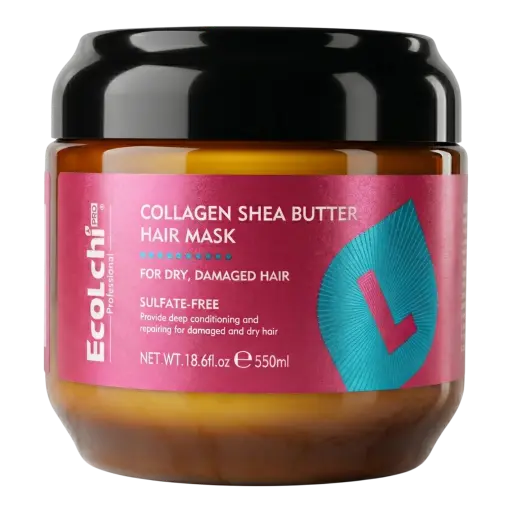 [10CT] Ecolchi Shea Butter Hair Mask 550ml